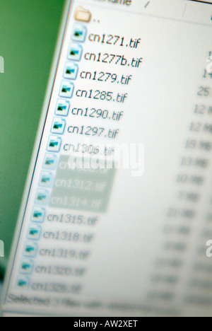 Computer screen at work Stock Photo