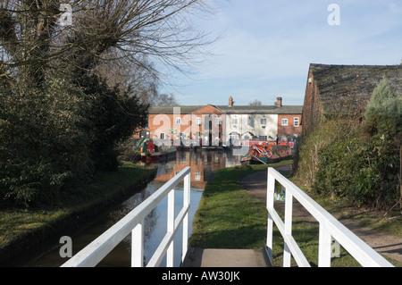 Fradley Junction Alrewas, Burton-on-Trent, Staffordshire, England, UK Stock Photo