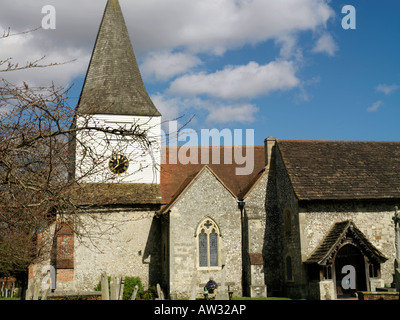 St Nicholas Parish Church of Great Bookham Surrey Stock Photo