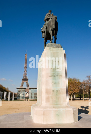 Joseph Joffre statue Paris France Europe Stock Photo