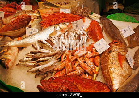 La Boqueria Market Barcelona Catalonia Spain Stock Photo