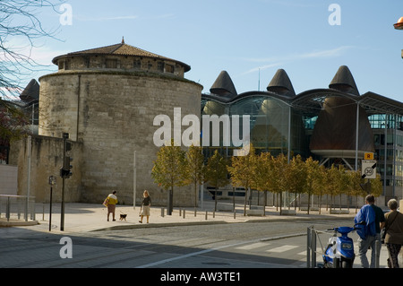 old and new architecture, Tribuneral courts,  Bordeaux Gironde France Europe Stock Photo