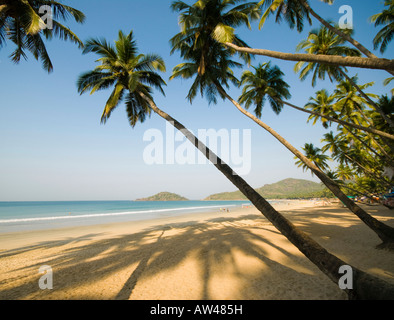 Palolem beach in Goa in South India Stock Photo