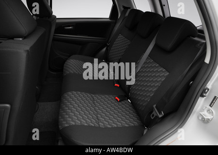 2008 Suzuki SX4 Crossover Touring in Silver - Rear seats Stock Photo