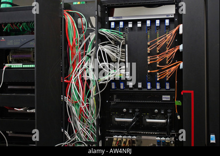 Server wiring Stock Photo