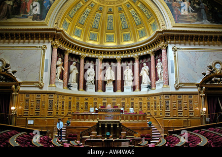 The Senat salle des seances Paris,France Stock Photo