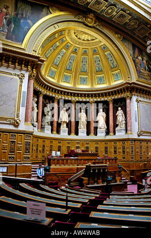 The Senat salle des seances Paris,France Stock Photo