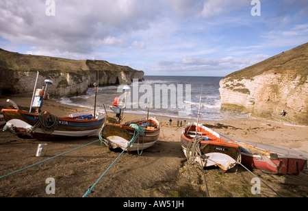 North Landing, Flamborough, near Bridlington, East Yorkshire, England Stock Photo