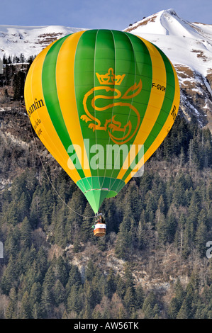 Chateau d'Oex Hot Air Balloon Festival Switzerland 2008 Stock Photo