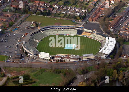 An aerial view of Edgbaston Cricket Ground in Birmingham Stock Photo