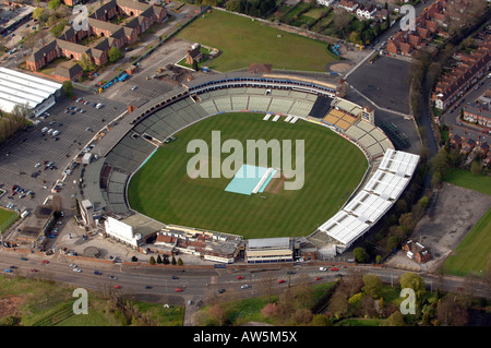 An aerial view of Edgbaston Cricket Ground in Birmingham Stock Photo