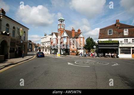 Wimbledon High Street in Wimbledon Village, London Stock Photo