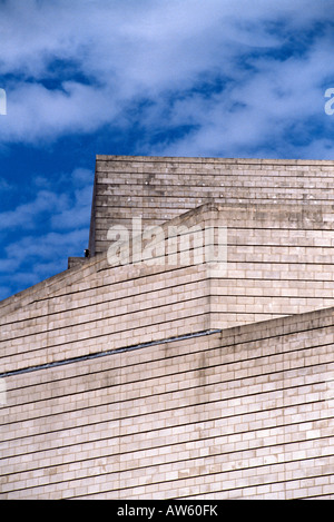 brickwork of the rear of the icc convention centre in the middle of birmingham city centre Stock Photo