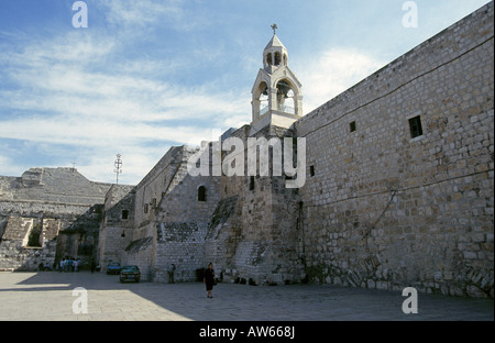 The church of the Nativity in Bethlehem where Jesus was born Stock Photo