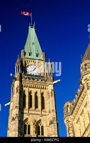 Peace Tower, Canadian Parliament buildings, Ottawa, Ontario, Canada Stock Photo