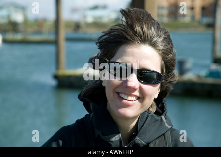 Portrait Of Woman Grays Harbor, Washington, Usa Stock Photo - Alamy