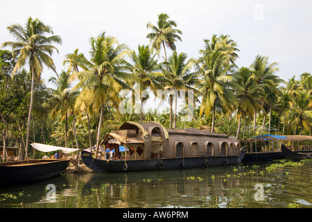 Kettuvallam houseboat on Backwater, Vembanad Lake, Alleppey, Kerala ...