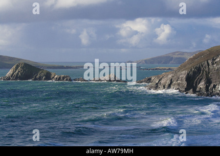 The Blasket Islands, Co.Kerry viewed from Slea Head Drive Stock Photo