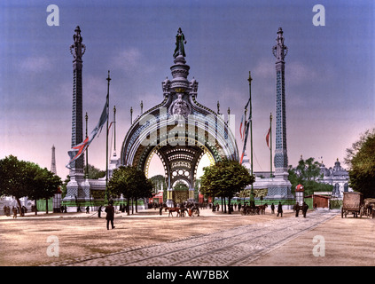 Entrance Exposition Universal Paris France Stock Photo