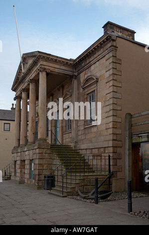 historic customs house on st georges quay in lancaster england which was designed by richard gillow and is now a maritime museum Stock Photo