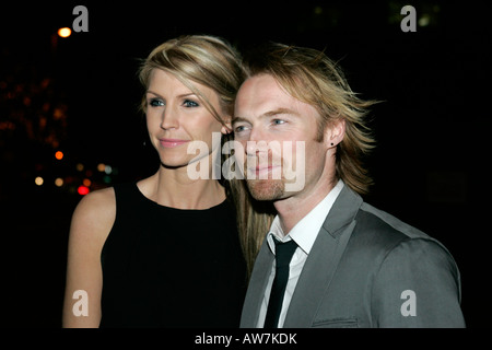 yvonne keating and ronan keating on the red carpet at the Fate Awards 2008 Belfast Northern Ireland Stock Photo