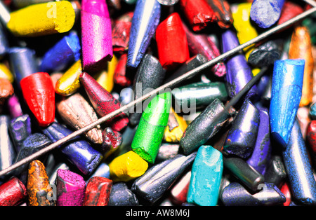 Close-up of colorful pencil. Stock Photo