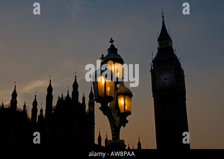 Bigben & Houses of Parliment London UK Evening Stock Photo