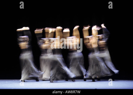 Spain, Andalusia, Jerez. Joaquin Grilo's dynamic flamenco troupe performs Stock Photo