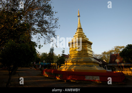 Wat Phra That Doi Chom Thong also known as Wat Phra That Doi Jom Thong in Chiang Rai Thailand Stock Photo