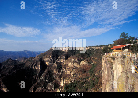 The lookout at Divisadero in the Copper Canyon or Barranca del Cobre, Chihuahua, Mexico Stock Photo