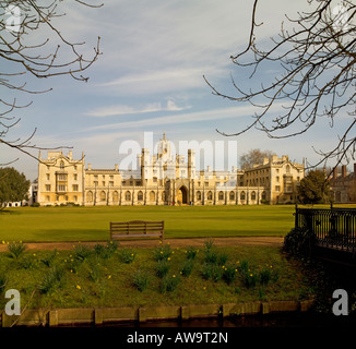 The New Court from The Backs, St John's College, Cambridge, England, UK Stock Photo