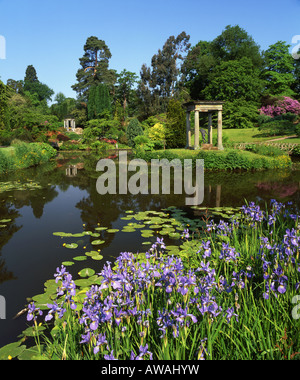 The Temple Garden at Cholmondeley Castle, Cholmondeley, Cheshire, England, UK Stock Photo