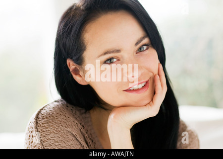 Portrait of brunette girl Stock Photo