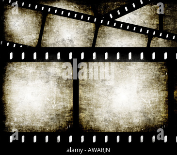 abstract composition of movie frames or film strip Stock Photo