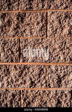 Red cement wall Stock Photo
