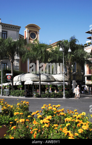 Bar Ercolano in Piazza T. Tasso, Sorrento, Italy Stock Photo