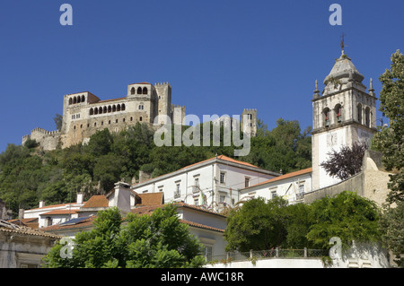 Portugal, Costa Da Prata, Estremadura, Leiria, The Castle, Stock Photo