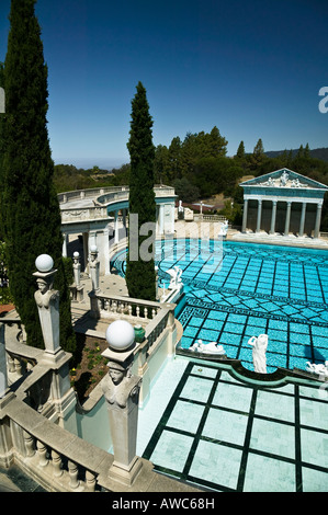 Outdoor pool Hurst Castle, San Simeon, California, USA Stock Photo