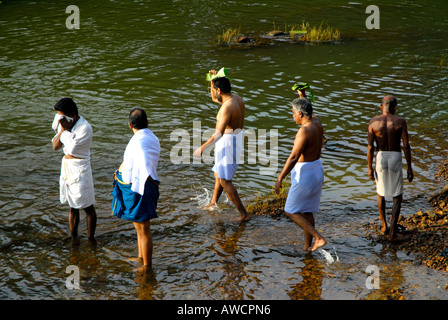 VAVU BALI    A RITUAL OF HINDUS KERALA Stock Photo