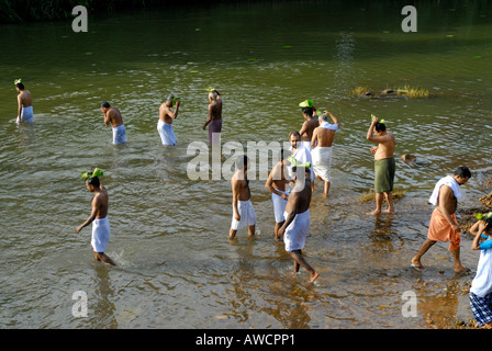 VAVU BALI    A RITUAL OF HINDUS KERALA Stock Photo