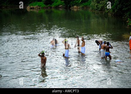 VAVU BALI    A RITUAL OF HINDUS KERALA Stock Photo