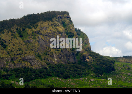 A VIEW OF THE WESTERN GHATS FROM MANNAVAN SHOLA IN KOVILOOR NEAR MUNNAR Stock Photo