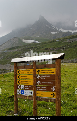 Gran Paradiso National Park between Piemonte Piedmont and Aosta Stock