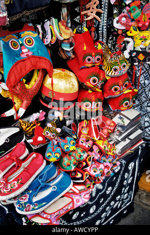 Colourful knick-knacks, old part of town, near Fangbang Zhonglu, Shanhai, China, Asia Stock Photo