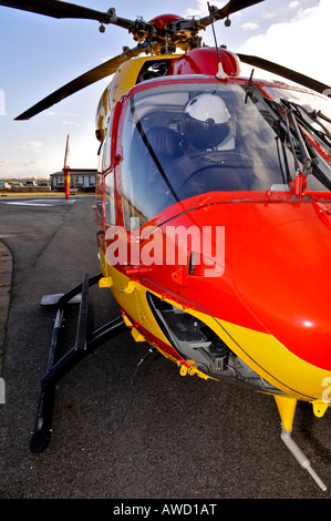 Eurocopter Medicopter BK 117, front view Stock Photo