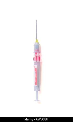 Disposable syringe with needle Stock Photo