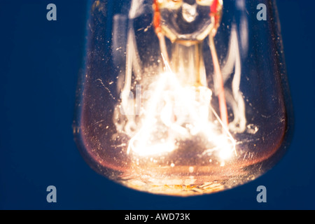 Close up of an electric light bulb Stock Photo