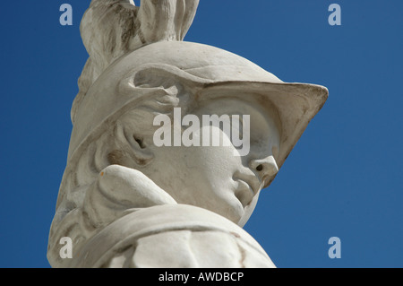 Statue in front of the palace of Katharina, Pushkin near St. Petersburg, Russia Stock Photo