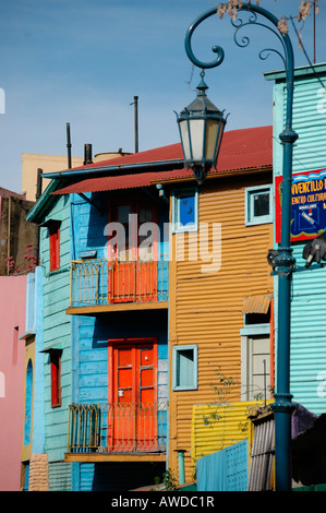 Coloured facade at Caminito, La Boca, Buenos Aires, Argentina Stock Photo