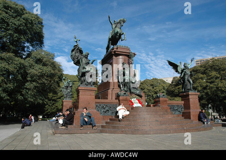 Monument for General San Martín at Plaza San Martín, Buenos Aires, Argentina Stock Photo